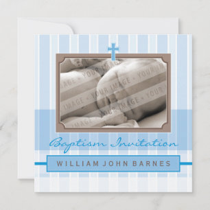FOTO BAPTISM ERSUCHT: stilvolle 4SQ Einladung
