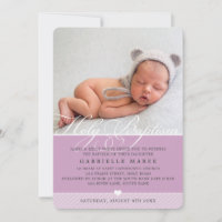 FOTO BAPTISM extravagant geblüht Kalligraphie