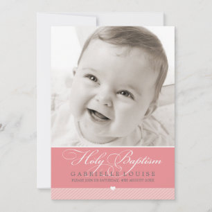 FOTO BAPTISM INVITATION :: hübscher Typ 1 Einladung