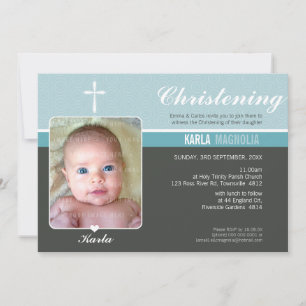 FOTO BAPTISM INVITE: Frieden 5 L Einladung