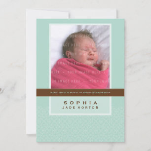 FOTO BAPTISM INVITE :: süß gesagt 5P Einladung