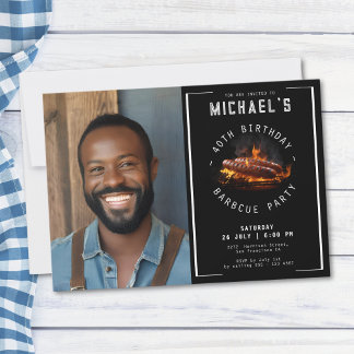 Foto Barbecue 40. Geburtstag Party Einladung