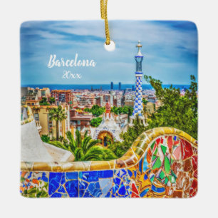 Foto Barcelona 2 zu besitzen versah einzigartige Keramikornament