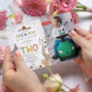 Foto Barnyard Farm 2. Geburtstag Einladung