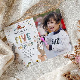 Foto Barnyard Farm 5. Geburtstag Einladung