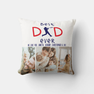 Foto Baseball Sake Wir Liebe Sie Vatertag Kissen