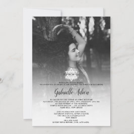 Foto Bat Mitzvah Einladung