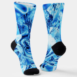 Foto Bearbeiten von Blue Ice Rose Socken
