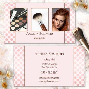 Foto Beautician Makeup Artist Business Card Visitenkarte