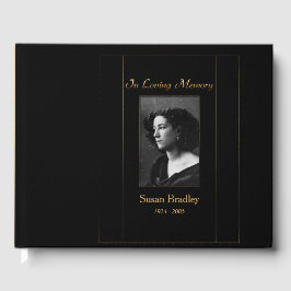 Foto Beerdigung Gästebuch mit Goldrohrleitung 2