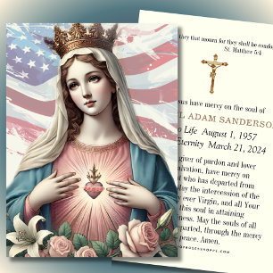 Foto-Beerdigung-Gedächtnis Beileid American Flag