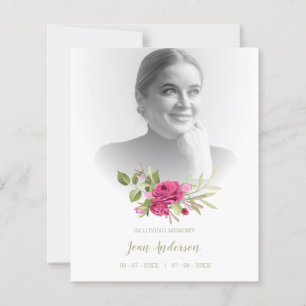 Foto Beerdigung Romantische Blumengarten in Rosa