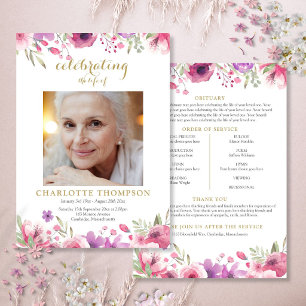 Foto-Beerdigungsauftrag Einladung