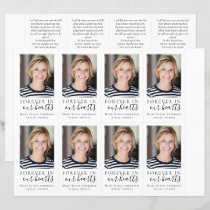 Foto Beerdigungskarte 4,25x2,5-Zoll-VORLAGE