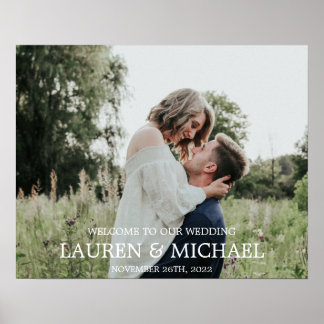 Foto Begrüßungszeichen Poster