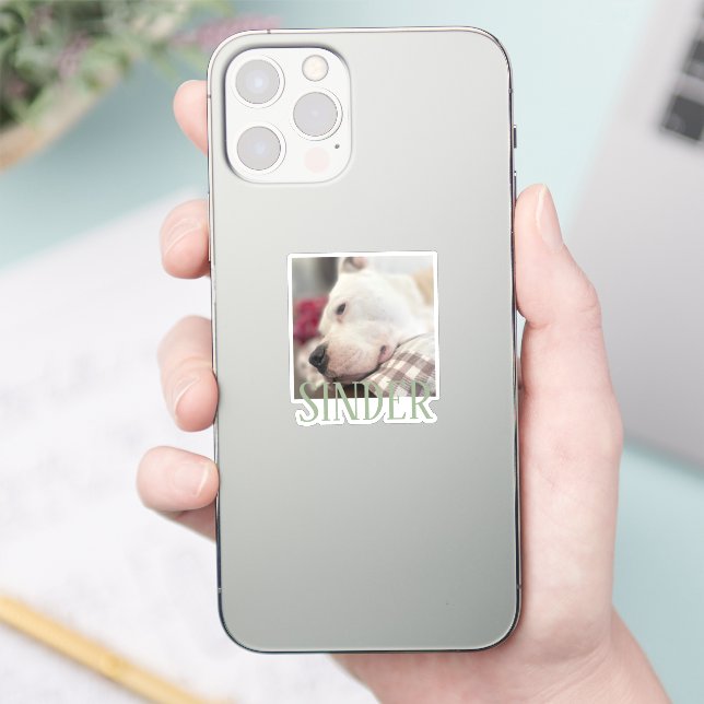 Foto behalten Personalisiert Aufkleber (Telefon)