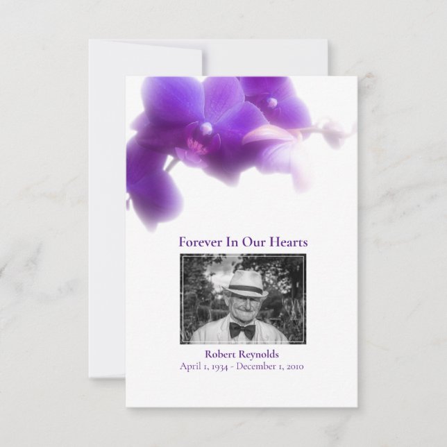 Foto Beileid Beerdigung Blumenbeerdigung Vielen Da Dankeskarte (Vorderseite)