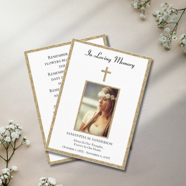 Foto Beileid Gedenkfeier Beerdigung Religiöse Visitenkarte (Von Creator hochgeladen)