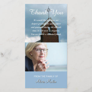 Foto-Beileids-Denkmal danken Ihnen KircheSteeple Dankeskarte