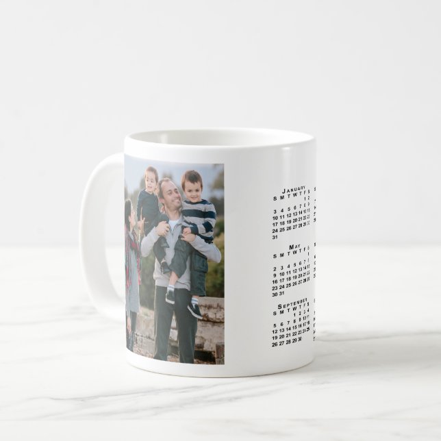 Foto benutzerdefiniert 2021-Kalender hinzufügen Kaffeetasse (Vorderseite Links)