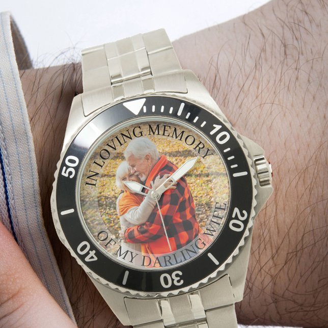 Foto-Beobachtung für das liebende Gedächtnis Armbanduhr (Remembrance photo watch)