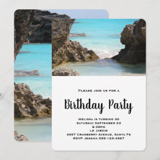 Foto Bermuda Coast & Tropical Sea Geburtstag Einladung
