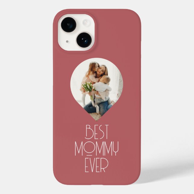 Foto Best Mommy Ever Moderne Script Mama Case-Mate iPhone Hülle (Rückseite)