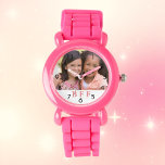 Foto BESTE FREUNDIN die besten Freunde für immer M Armbanduhr<br><div class="desc">Personalisieren Sie und fügen Sie Ihr eigenes Foto Ihrer besten Freundin hinzu. Ein weißer Rahmen mit rosa Schrift,  BESTE FREUNDIN. Die besten Freunde für immer. Ein Geburtstag oder ein Weihnachtsgeschenk für Ihren besten Freund.</div>