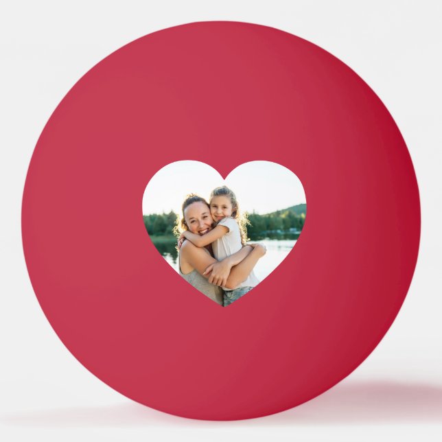 Foto Beste Mama je Rot Tischtennisball (Vorderseite)