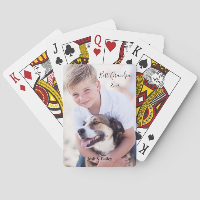 Foto Beste Opa je Spielkarten (Rückseite)
