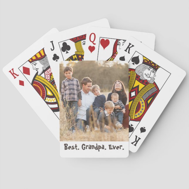 Foto Bester Opa je Spielkarten (Rückseite)