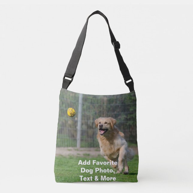 Foto-Beutel für Hunde - Personalisierter Crossbody Tragetaschen Mit Langen Trägern (Vorderseite)