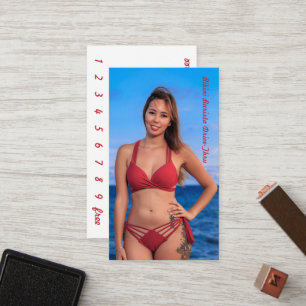 Foto Bikini Coffee Drive-Thru Loyalty Card Treuekarte