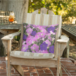 Foto Bild der Morgenglorie Rosa und violette Blume Kissen