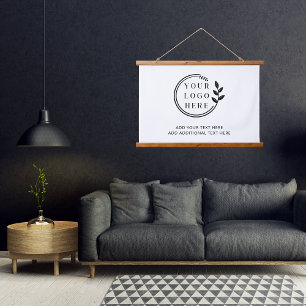 Foto-Bildabdruck für Firmenlogos Wandteppich Mit Holzrahmen