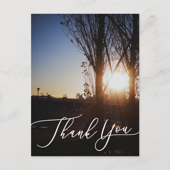 Foto-Bildkarte, danke Karte (Vorderseite)