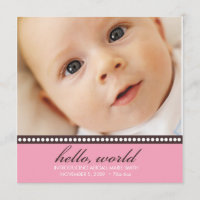 Foto Birth Ankündigung