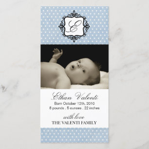 Foto Birth Announcement Foto Card Ankündigung