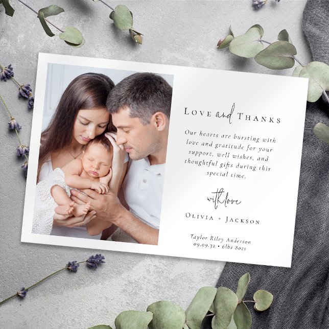 Foto Birth Dankeskarte (Von Creator hochgeladen)