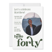 Foto Birthday Einladung für ihn | 40