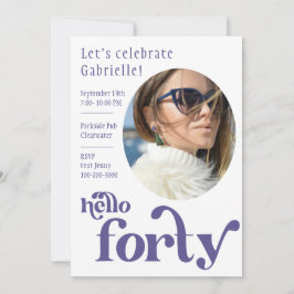 Foto Birthday Einladung für sie | 40