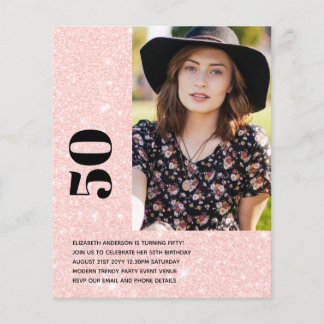 FOTO BIRTHDAY INVITATION 50. 21. 18. 16. 30. FLYER