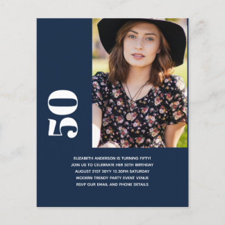 FOTO BIRTHDAY INVITATION 50. 21. 18. 16. 30. FLYER