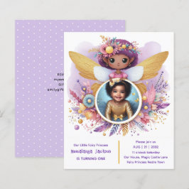 Foto Birthday Little Black Fairy Afrikanische Lila