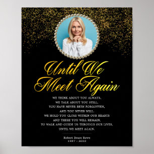 Foto bis wir wieder Beerdigung Gedicht Zeichen tre Poster