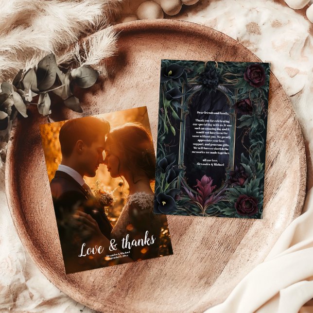 Foto bis zum Tode, Teil Gothic Halloween Dankeskarte (Von Creator hochgeladen)