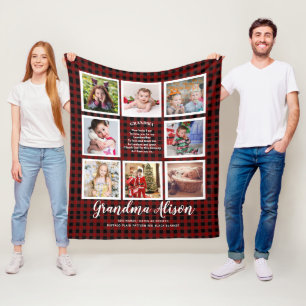 Foto Blanket Oma Poem Großarlas Familienbaum Fleecedecke