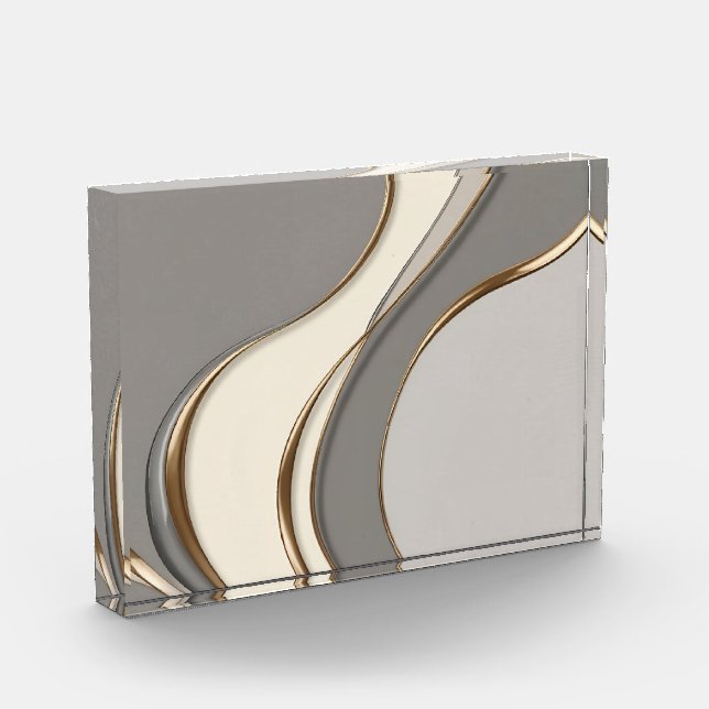 Foto-Block in stilvoller abstrakter Grafik Fotoblock (Links)