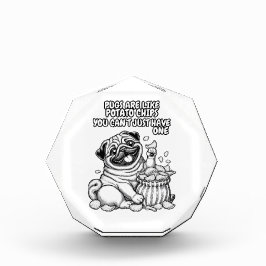 Foto Block mit Mops wie Kartoffelchips