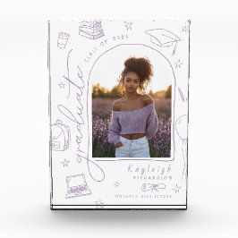 Foto-Blockblock für den Retro-Abschluss Fotoblock